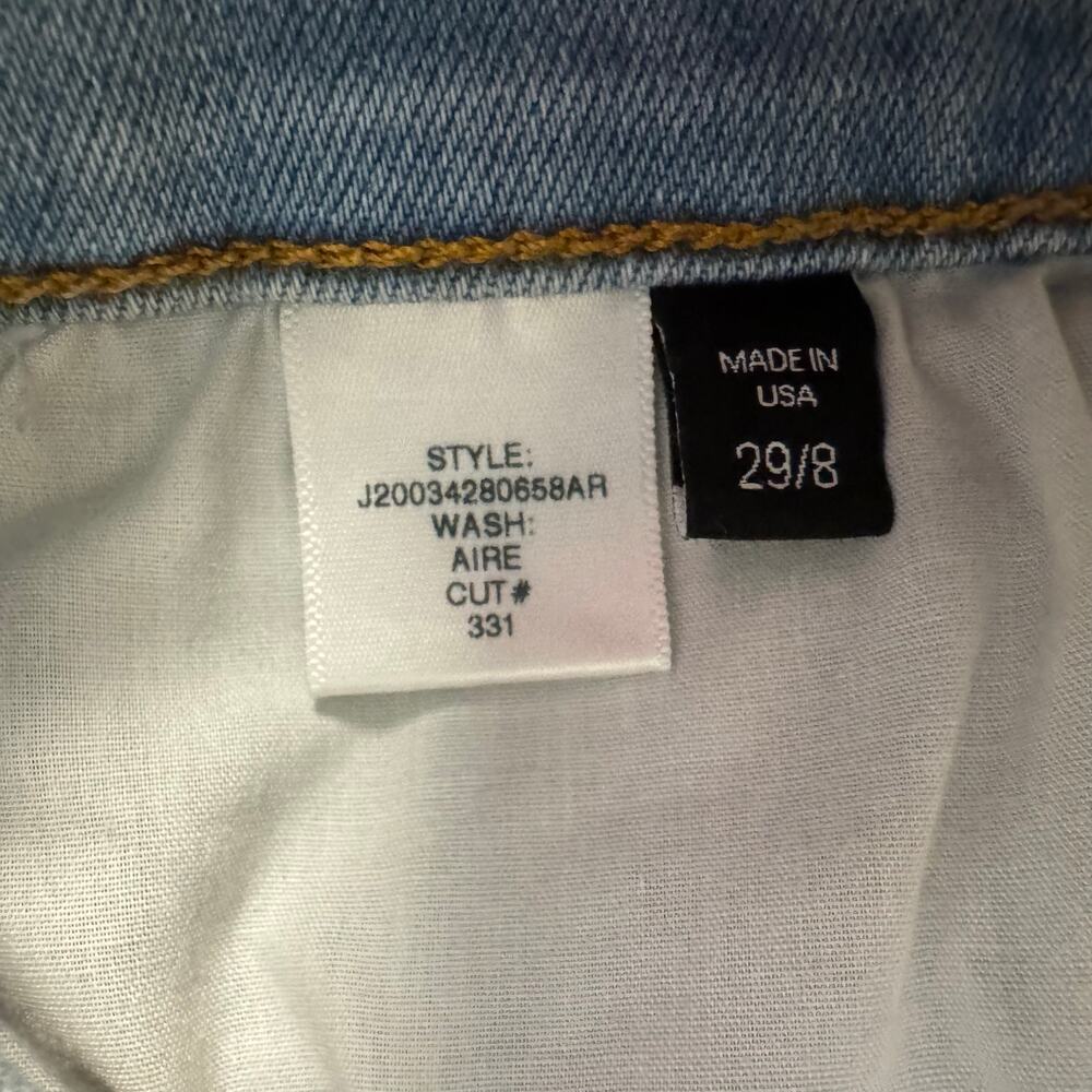 Veronica Beard Carolyn Baby Boot Kick Flare High Rise Jeans Pink Stripe Size 29 - Picture 6 of 10